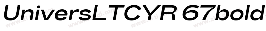 UniversLTCYR 67bold字体转换